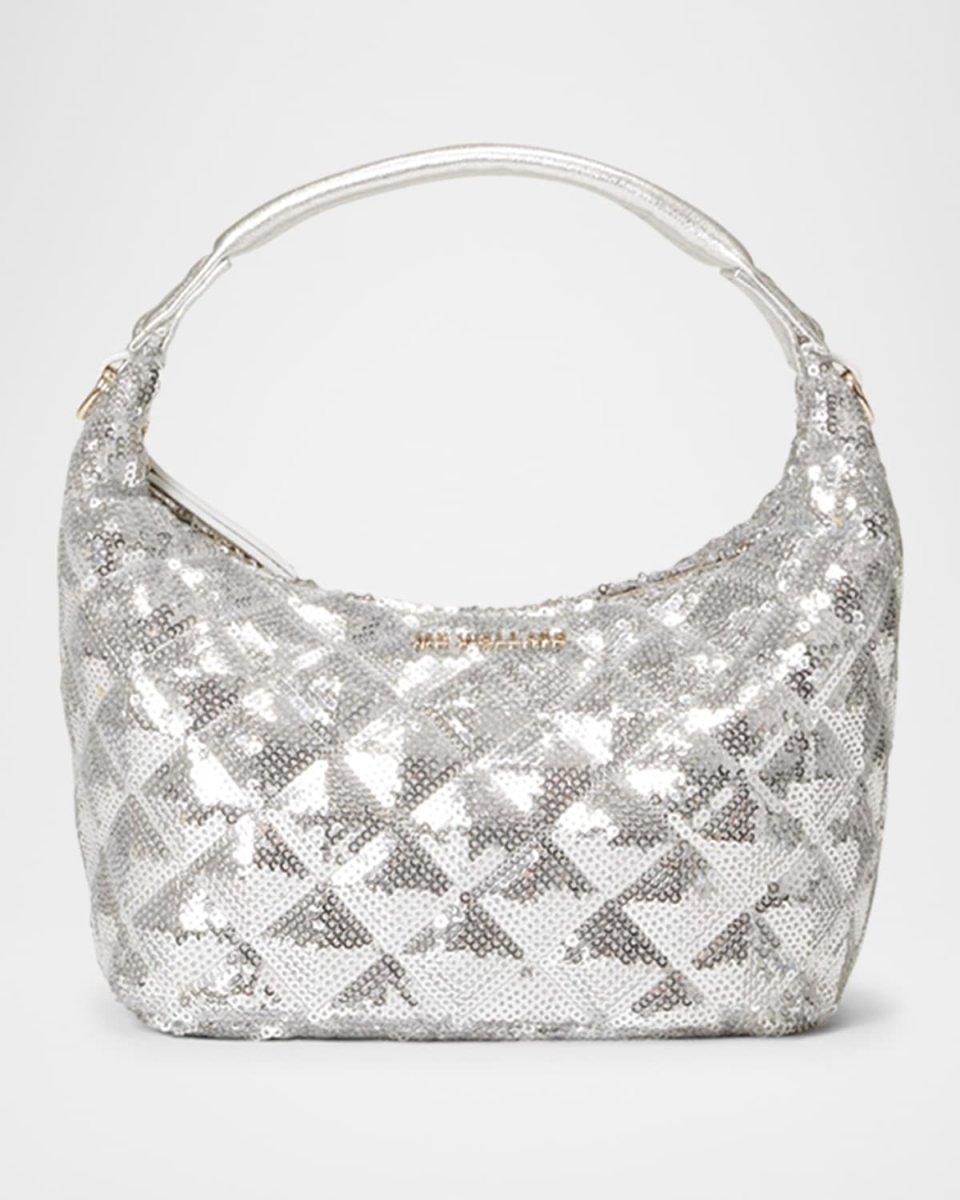 Mini Sequined Top-Handle Bag